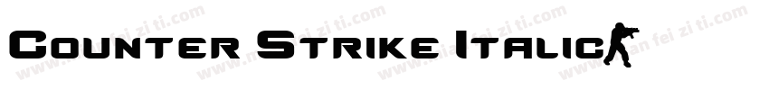 Counter Strike Italic字体转换